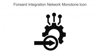 Forward Integration Network Monotone Icon In Powerpoint Pptx Png And Editable Eps Format