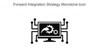 Forward Integration Strategy Monotone Icon In Powerpoint Pptx Png And Editable Eps Format