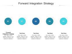 Forward integration strategy ppt powerpoint presentation slides example cpb