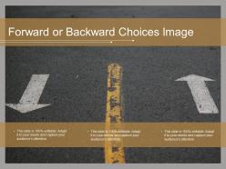 Forward or backward choices image