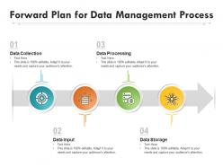 Forward plan for data management process