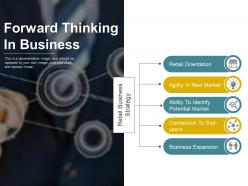 Forward thinking in business ppt background