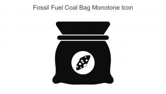 Fossil Fuel Coal Bag Monotone Icon In Powerpoint Pptx Png And Editable Eps Format