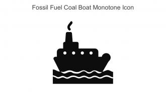 Fossil Fuel Coal Boat Monotone Icon In Powerpoint Pptx Png And Editable Eps Format