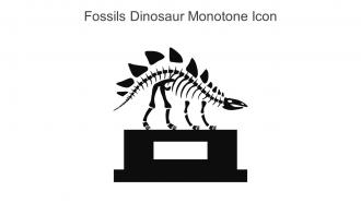 Fossils Dinosaur Monotone Icon In Powerpoint Pptx Png And Editable Eps Format