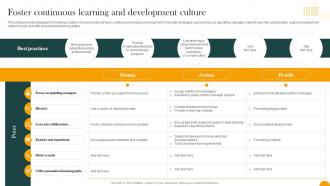 Foster Continuous Learning And Development Culture How Digital Transformation DT SS