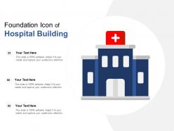 Foundation icon of hospital building
