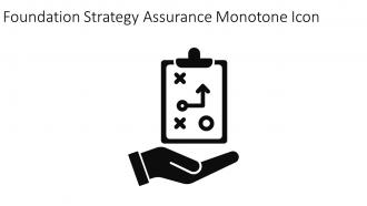 Foundation Strategy Assurance Monotone Icon In Powerpoint Pptx Png And Editable Eps Format