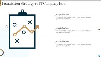 Foundation Strategy Of It Company Icon
