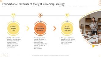 Foundational Elements Of Thought Leadership Strategy