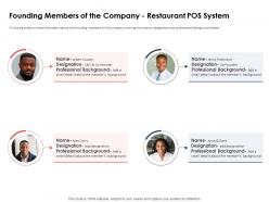 Founding members of the company restaurant pos system
