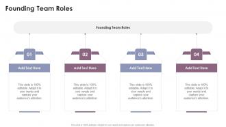 Founding Team Roles In Powerpoint And Google Slides Cpb