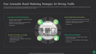 Four Actionable Retail Marketing Strategies For Driving Traffic