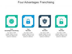 Four advantages franchising ppt powerpoint presentation gallery microsoft cpb