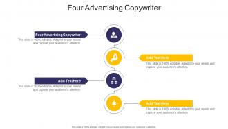 Four Advertising Copywriter In Powerpoint And Google Slides Cpb