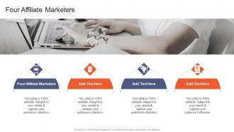 Four Affiliate Marketers In Powerpoint And Google Slides Cpb