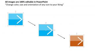 Four arrows for sequential process flow flat powerpoint design