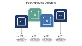 Four attributes directors ppt powerpoint presentation model summary cpb