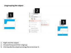Four banners workflow diagram flat powerpoint design