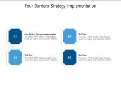 Four barriers strategy implementation ppt powerpoint presentation outline good cpb