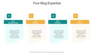 Four Blog Expertise In Powerpoint And Google Slides Cpb