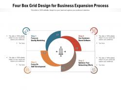 Four Box Grid Design For Business Expansion Process
