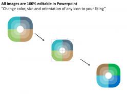 Four business marketing concept flat powerpoint design