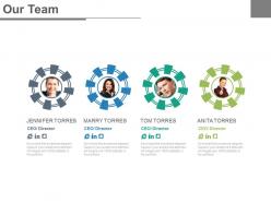 Four business peoples for social networking powerpoint slides