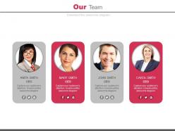 Four business peoples tags for team formation powerpoint slides