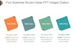 Four business review ideas ppt images gallery