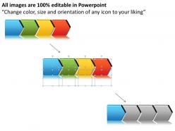 Four business tips with arrows in line powerpoint diagram templates graphics 712