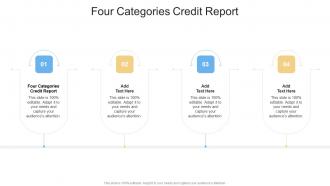 Four Categories Credit Report In Powerpoint And Google Slides Cpb