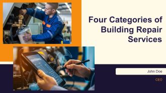 Four Categories Of Building Repair Services PPT Presentation AT