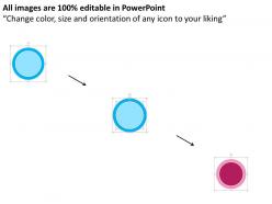 Four circles and tags for data analysis flat powerpoint design