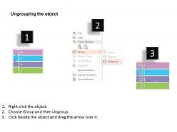 Four colored tags for business process indication flat powerpoint design