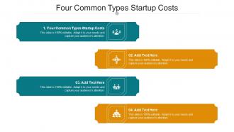 Four Common Types Startup Costs Ppt Powerpoint Presentation Professional Cpb
