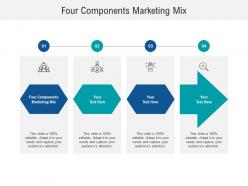 Four components marketing mix ppt powerpoint presentation pictures inspiration cpb