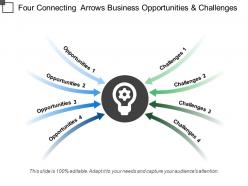 Four connecting arrows business opportunities and challenges