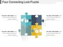 Four connecting lock puzzle