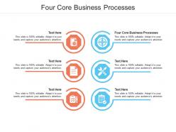 Four core business processes ppt powerpoint presentation show inspiration cpb