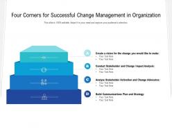 Four corners for successful change management in organization