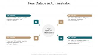 Four Database Administrator In Powerpoint And Google Slides Cpb