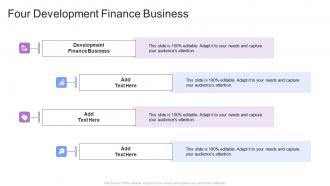 Four Development Finance Business In Powerpoint And Google Slides Cpb