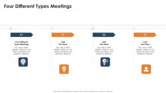 Four Different Types Meetings In Powerpoint And Google Slides Cpb