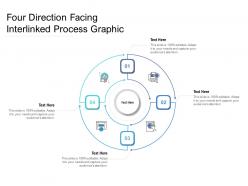Four direction facing interlinked process graphic