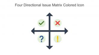 Four Directional Issue Matrix Colored Icon In Powerpoint Pptx Png And Editable Eps Format
