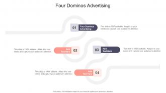 Four Dominos Advertising In Powerpoint And Google Slides Cpb