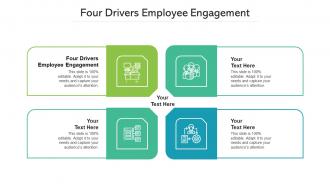 Four Drivers Employee Engagement Ppt Powerpoint Presentation Pictures Objects Cpb