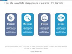 Four ds data sets shape icons diagrams ppt sample