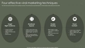 Four Effective Viral Marketing Techniques